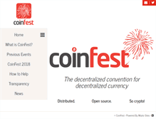 Tablet Screenshot of coinfest.org